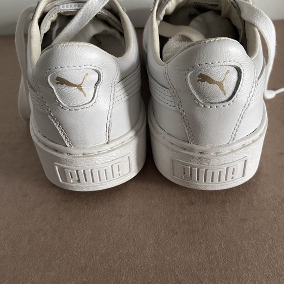 Puma basket platforms white / rose gold metallic - Picture 2 of 4